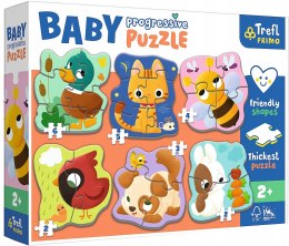 Puzzle Baby Progresywne Zwierzęta 6w1 44003 Trefl