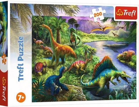 Puzzle 200 Drapieżne dinozaury 13821 Trefl