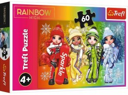 Puzzle 60 Radosne lalki Rainbow High 17380 Trefl