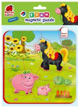 Piankowe puzzle magnetyczne 2 Zwierzęta na farmie