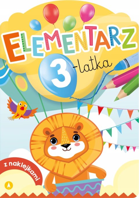 Elementarz 3-latka z Naklejkami Zagadki trzylatka