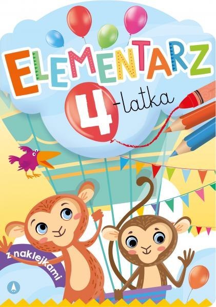 Elementarz 4-latka Naklejkami Zagadki czterolatka