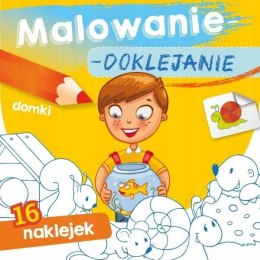 Malowanie doklejanie Domki Malowanka Kolorowanka