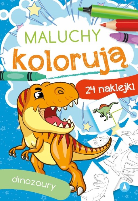 Maluchy kolorują Dinozaury Malowanka Kolorowanka