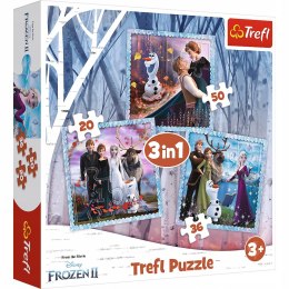 Puzzle 3w1 Kraina Lodu 34853 Frozen II Trefl 3+
