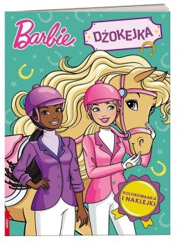 Barbie Dżokejka Kolorowanka i Naklejki