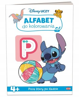 Disney Uczy Alfabet do Kolorowania z Naklejkami 4+