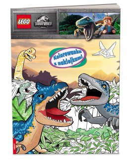 Lego Jurassic World Kolorowanka z Naklejkami