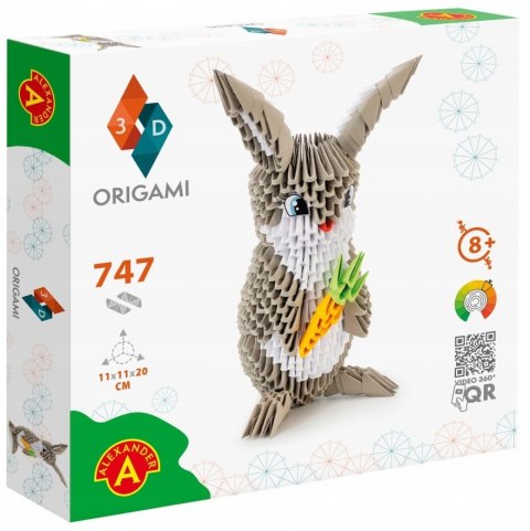 Papier do Origami 3D Królik Alexander