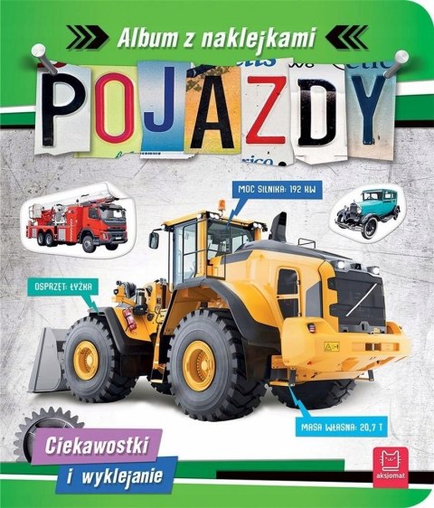 Pojazdy. Album z Naklejkami Wyklejanki Naklejki