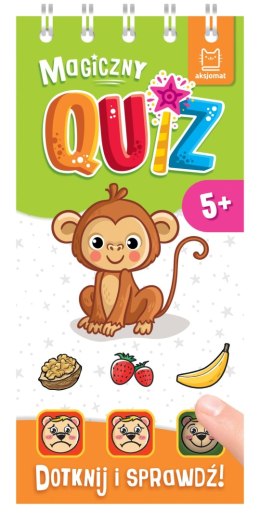 Magiczny quiz z małpką Dotknij i sprawdź! 5+
