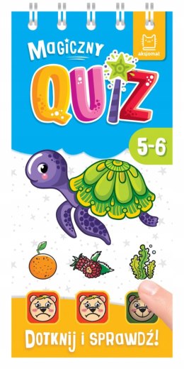 Magiczny quiz z żółwikiem Dotknij i sprawdź! 5-6 +