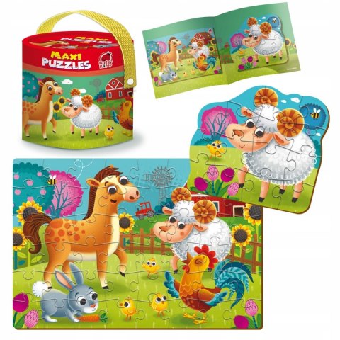 Maxi puzzle 2 w 1 Farma Wieś Roter Kafer