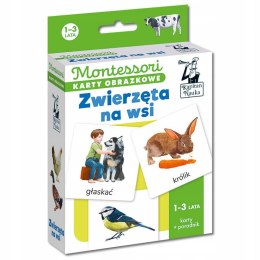 Montessori Karty Obrazkowe Zwierzęta na Wsi 1-3