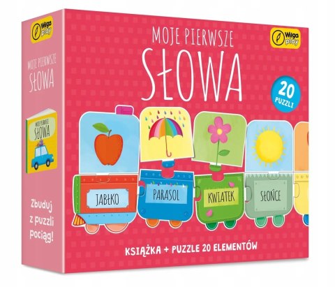 Moje pierwsze słowa Książka + Puzzle 20 elementów