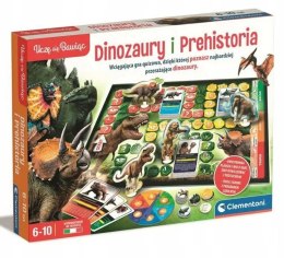 Dinozaury i Prehistoria 50804 Clementoni Gra Quiz Uczę się Bawiąc 6+