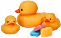 Kaczki do kąpieli z tabletkami barwiącymi wodę bez dziurki Mom's Care