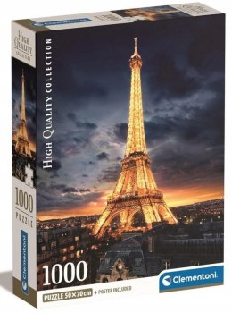 Puzzle 1000 elementów 39703 Wieża Eiffla Paryż Clementoni