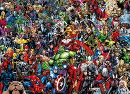 Puzzle 1000 elementów 39709 Compact Impossible Marvel Clementoni Avengers
