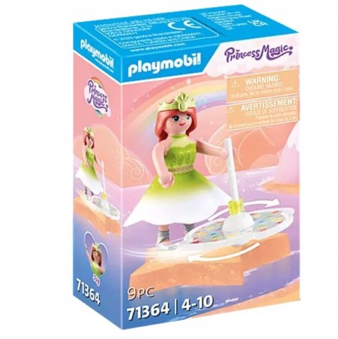 Playmobil 71364 Niebiański tęczowy bączek z księżniczką