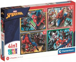 Puzzle 21515 4w1 Spiderman 21515 Clementoni Super Kolor 3+
