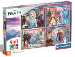 Puzzle 4w1 21518 Kraina Lodu Frozen Clementoni Super Kolor 3+