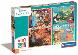 Puzzle 4w1 Disney Classic 21523 Clementoni 72 elementów Super Kolor 3+