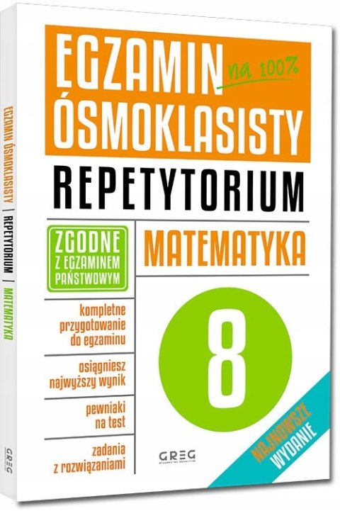 Egzamin Ósmoklasisty Matematyka Repetytorium 2025 Greg