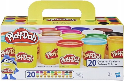 Play-Doh Zestaw Ciastolina mix kolorów 20 Tub A7924 1,68 kg