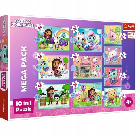 Puzzle 10w1 Koci Domek Gabi W świecie Gabi 96003 Trefl 10 Układanek