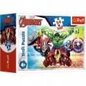 Puzzle Avengers Mini 4 x 54 elementy Trefl 4 szt 4w1 Bohaterowie Avengers