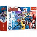 Puzzle Avengers Mini 4 x 54 elementy Trefl 4 szt 4w1 Bohaterowie Avengers