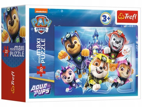 Puzzle Psi Patrol Minimaxi 20 elementów Trefl 21147 Aqua Pups