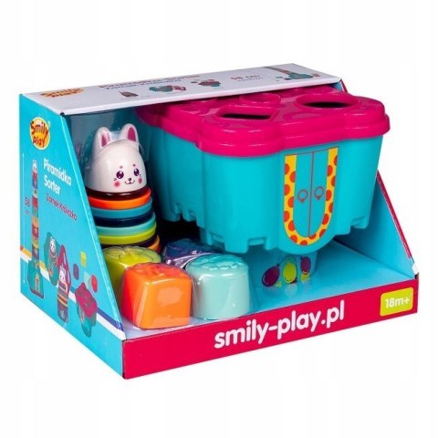 Zamek króliczka piramida Smily Play Sorter 58 cm