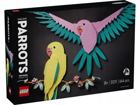 Lego Art 31211 Kolekcja Zwierząt Papugi ary