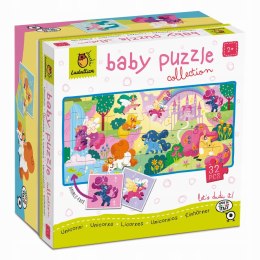 Baby Puzzle Jednorożce 21849 Dwustronne Puzzle dla Najmłodszych Ludattica