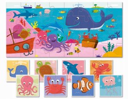 Baby Puzzle Morze 20491 Dwustronne Puzzle dla Najmłodszych 2+ Ludattica