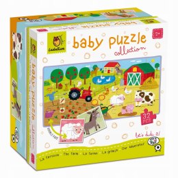 Baby Puzzle Wieś 20514 Dwustronne Puzzle dla Najmłodszych 2+ Ludattica