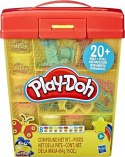 Ciastolina Play doh Box E9099 zestaw w Wiaderku Kuferek 8 Tub + Akcesoria