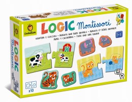 Logic Montessori Gra Układanka Zwierzątka i ich Mamy Ludattica 22525