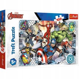 Puzzle 100 elementów Sławni Avengers Marvel 16454 Trefl