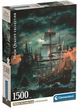 Puzzle 1500 elementów Statek Piracki The Pirates Ship 31719 Clementoni