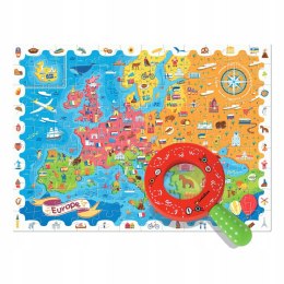 Puzzle Gra Detektywistyczna Mapa Europy 108 el. 5+ 22761 Ludattica