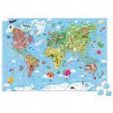 Puzzle w walizce Ogromna mapa świata 300 elementów 7+ Janod
