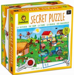 Puzzle z Tajemnicą Gospodarstwo Rolne Secret Puzzle Ludattica 3+ 24 el Wieś