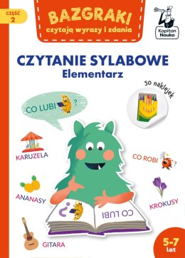 Bazgraki czytają wyrazy i zdania Czytanie sylabowe Elementarz Kapitan Nauka