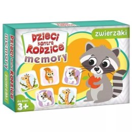 Dzieci kontra rodzice Memory Zwierzaki Gra planszowa Kangur 3+