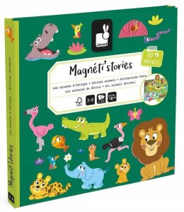 Magnetyczna Układanka Afrykańskie Zwierzęta Magneti'stories 3+ Janod J05456