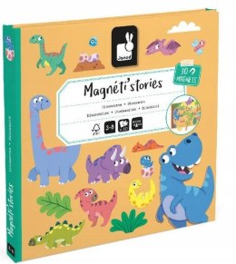 Magnetyczna Układanka Dinozaury Magneti'stories 3+, Janod J05450