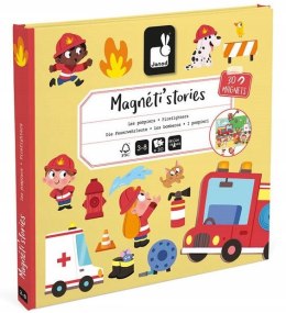 Magnetyczna Układanka Strażacy Magneti'stories 3+, Janod J05453